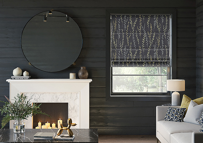 Willow Field, Onyx - Motorised Roman Blind - Image 3